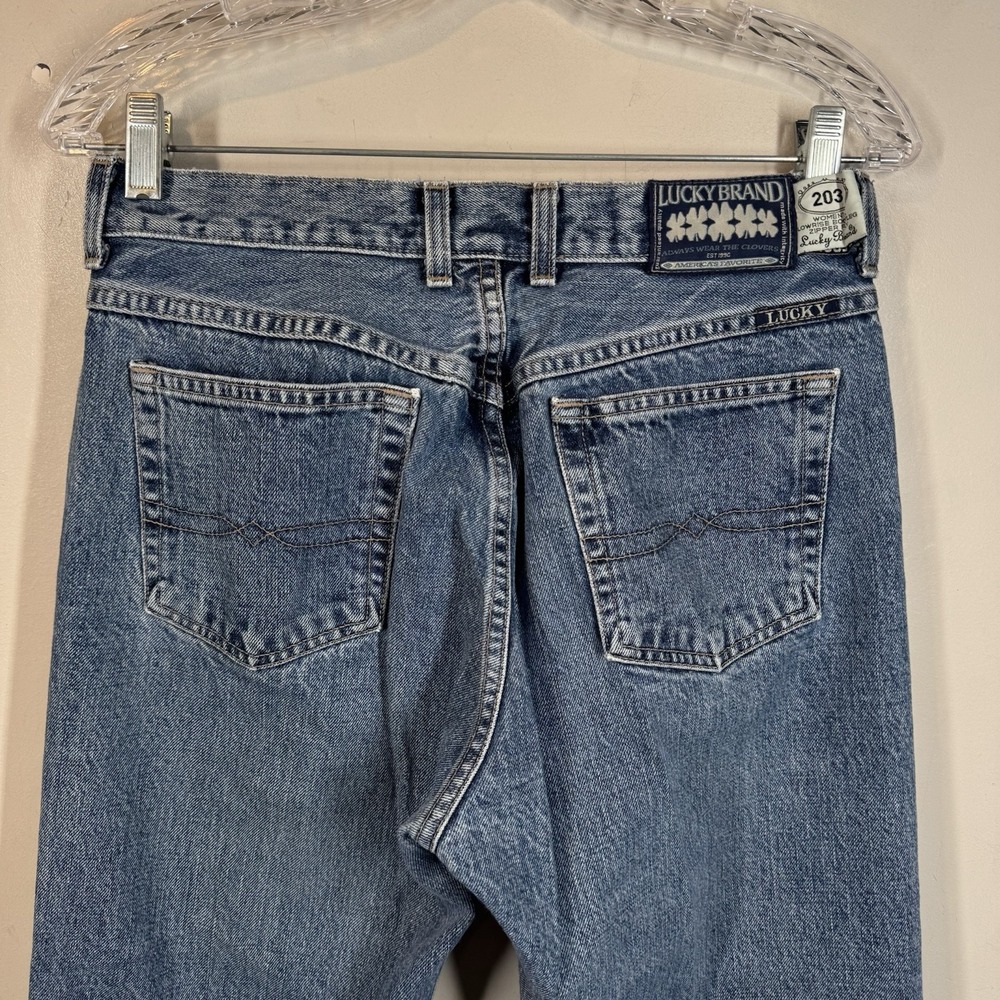 Lucky Brand Jeans Women 6/28 Gene Montesano Dungaree Lowrise Bootleg 203 28x31